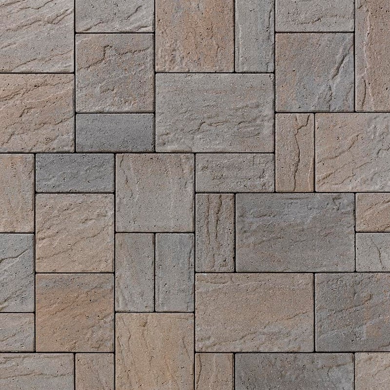 Techo-Bloc Eva Slate paver Champlain Grey R E V