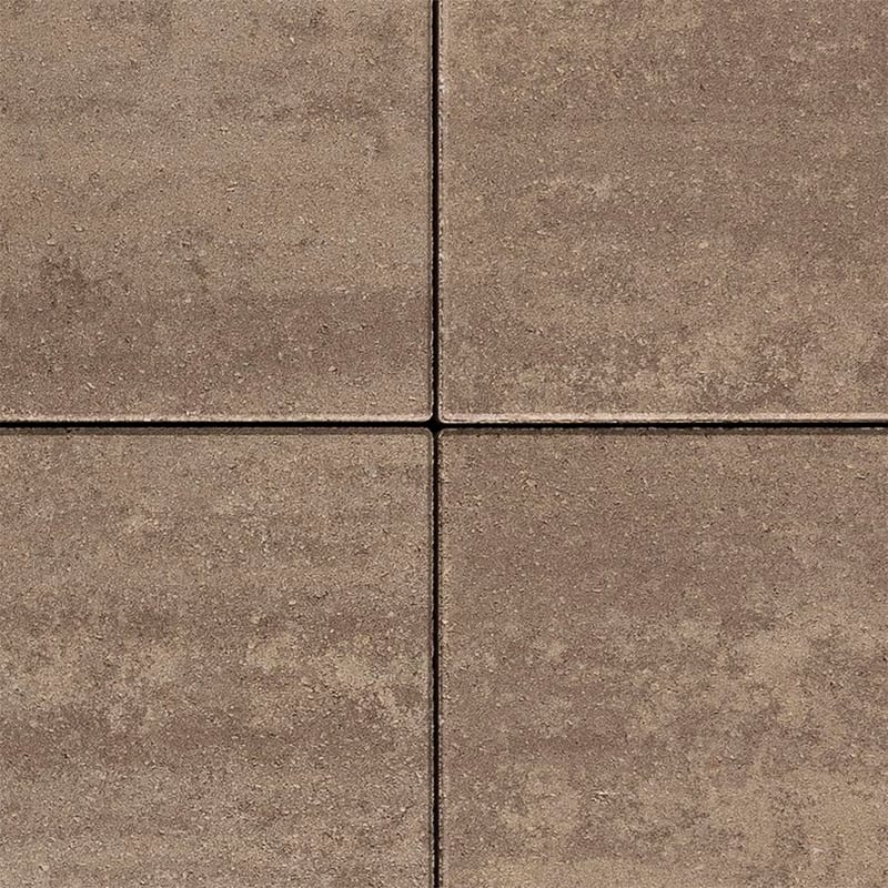 Techo-Bloc Sleek Paver Chestnut Brown with smooth texture, showcasing a close-up of the rich, earthy surface.