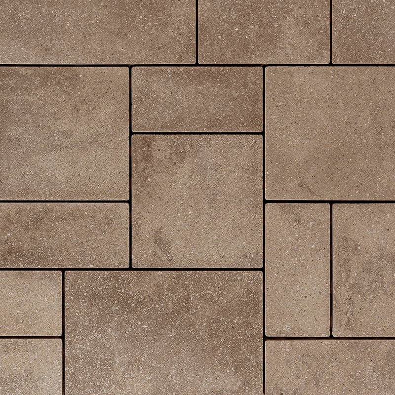 Techo-Bloc Blu 80 Polished paver Chestnut Brown