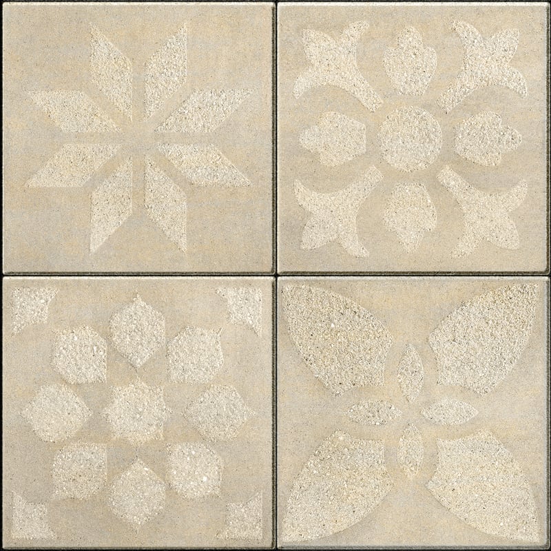 Techo-Bloc Industria Flora Slab Beige Cream