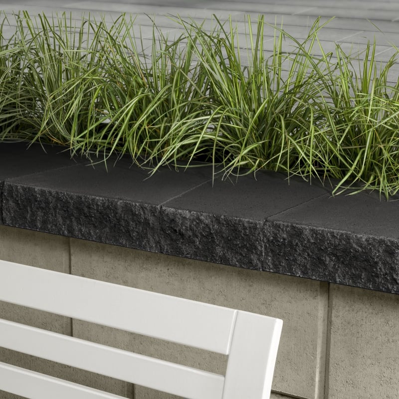 Techo-Bloc Architectural Cap Onyx Black 9513