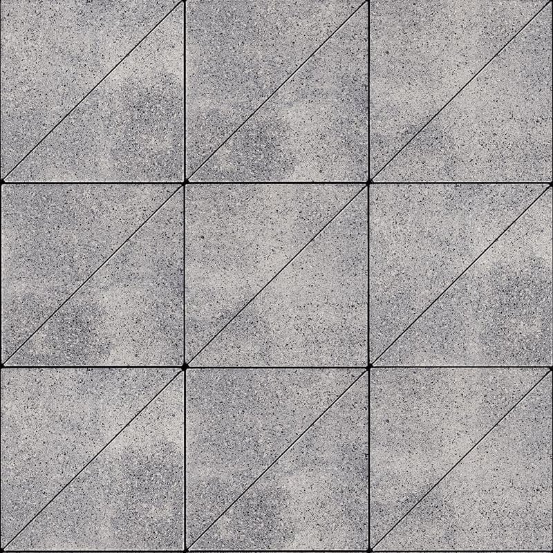Techo-Bloc Industria Triangle Polished Paver Shale Grey