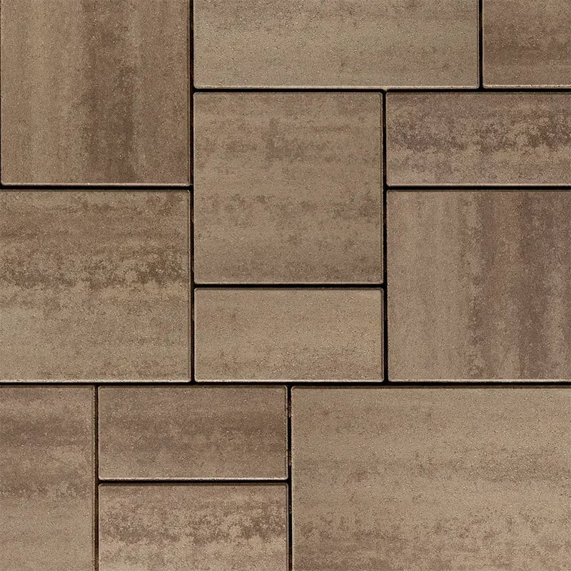 Techo-Bloc Blu 60 mm Smooth Chestnut Brown