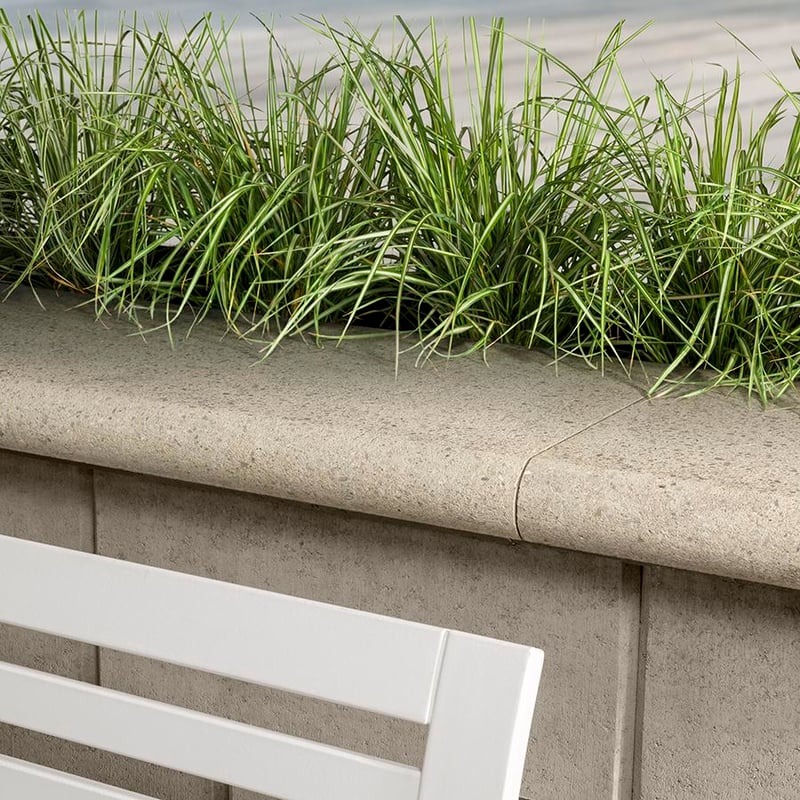 Techo-Bloc Bullnose Grande cap Beige Cream 9492