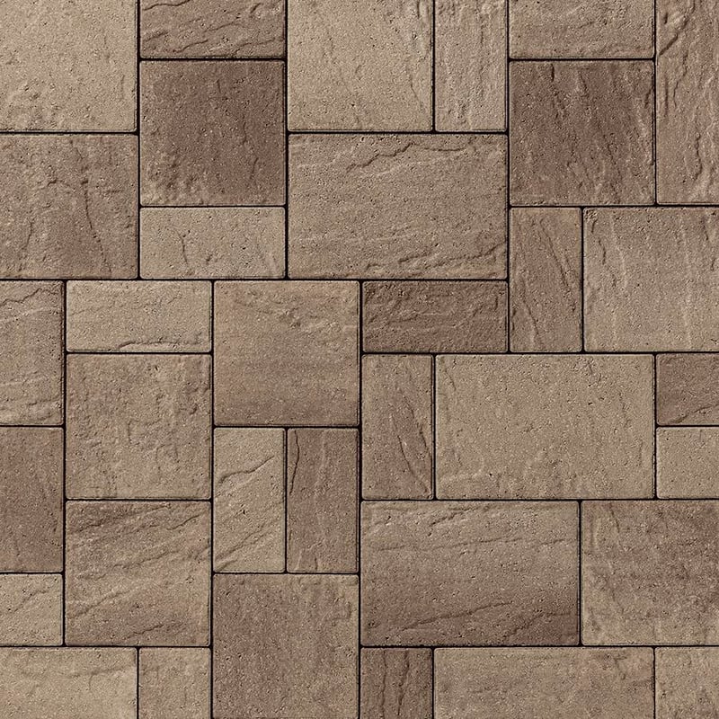 Techo-Bloc Eva Slate paver Chestnut Brown R E V