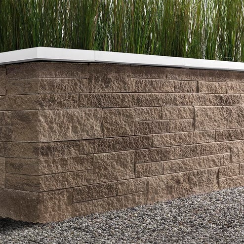 MINI-CRETA ARCHITECTURAL PILLAR 24 X 6 CHESTNUT BROWN | Techo-Bloc