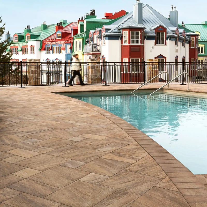 EVEREST 500X500, SLATE, HD², CHESTNUT BROWN | Techo-Bloc