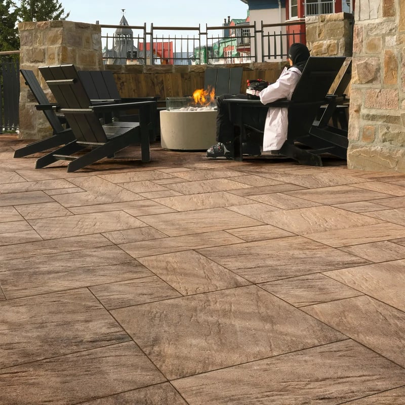 EVEREST 250X250, SLATE, HD² , CHESTNUT BROWN | Techo-Bloc