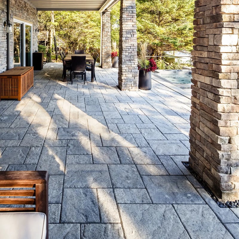 BLU 45MM CONCRETE OVERLAY SLATE SHALE GREY | Techo-Bloc
