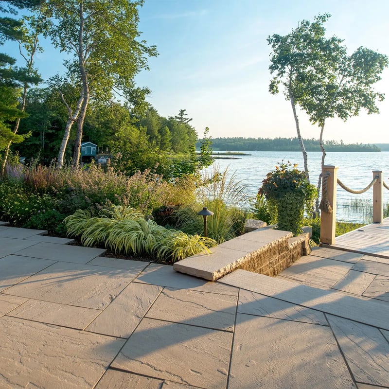ABERDEEN HD² 20X20-10, SLAB, KLEANBLOC, ROCK GARDEN BROWN | Techo-Bloc