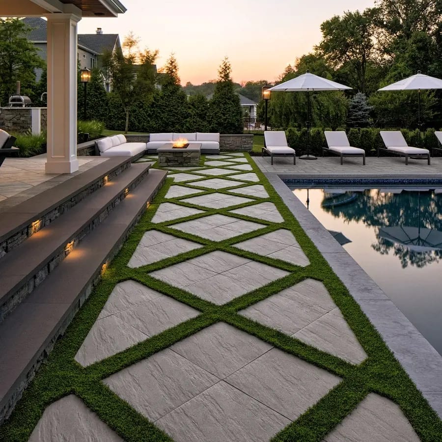 Patio slabs