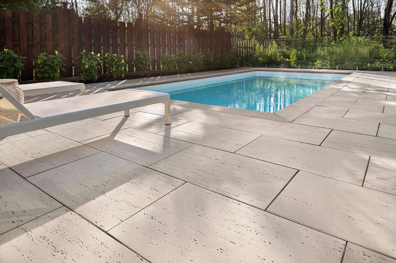 Patio paver slabs Travertina Raw dalle de patio 2022 C A105 Carignan Q C R A P05748