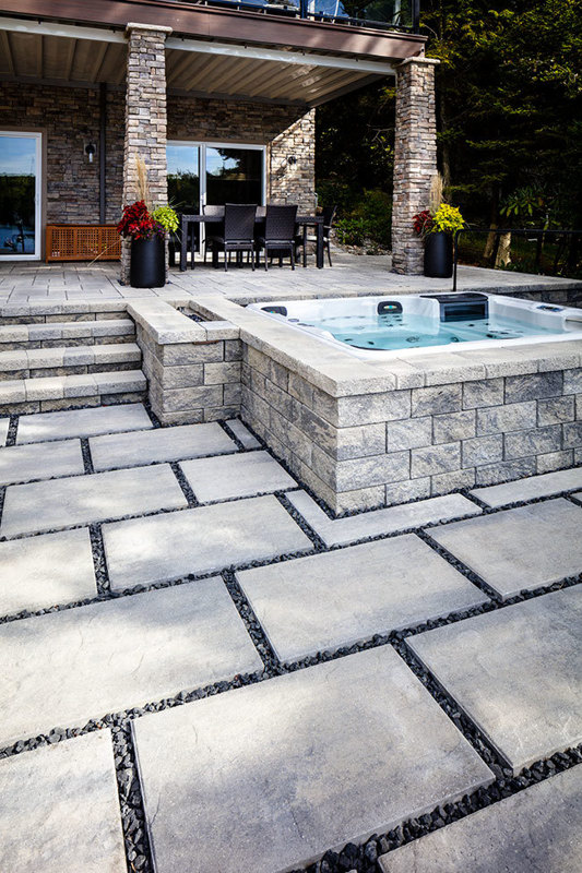 Patio paver slabs Blu Grande Slate dalle de patio A00430 05 090 I I