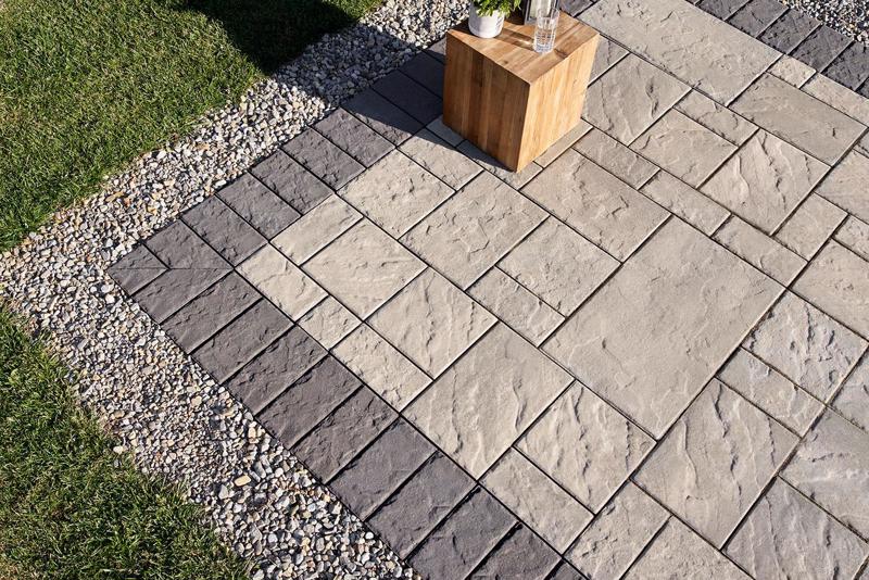 Patio paver slabs Blu 60 Slate dalle de patio V3 2020 U S077 A7 R5822