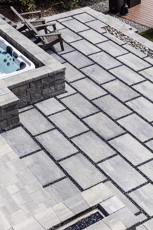 M A I N commercial patio paver slabs Blu 60 Slate dalle de patio A00430 05 371 I I