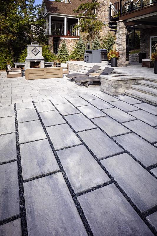 Commercial patio paver slabs Blu 60 Slate dalle de patio A00430 05 035 I I