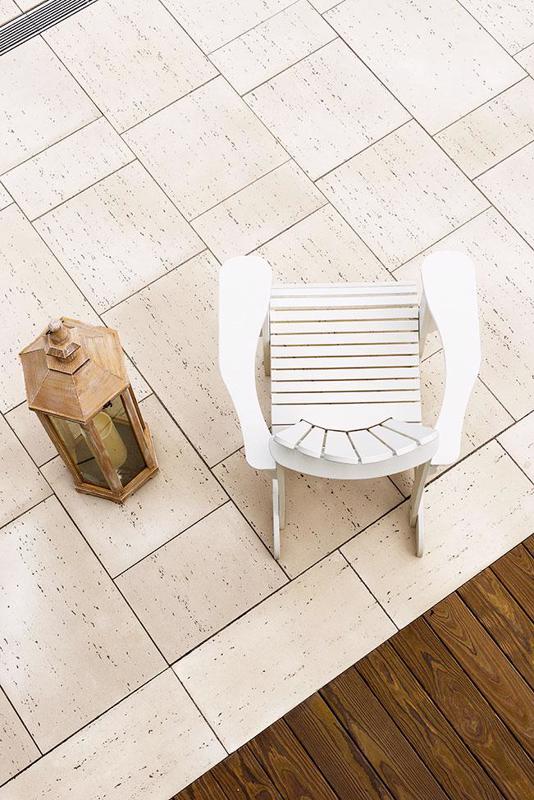 Patio paver slabs Travertina Raw dalle de patio 2019 C A024 7277