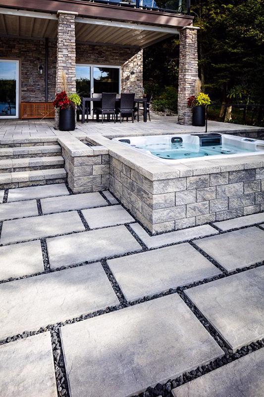 Patio paver slabs Blu Grande Slate dalle de patio A00430 05 090