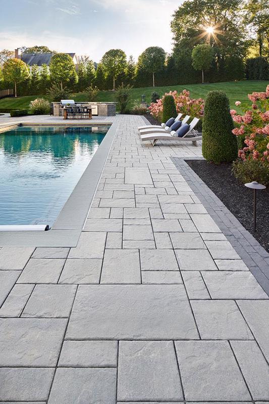 Patio paver slabs Blu 60 Slate dalle de patio V3 2020 U S077 A7 R6111