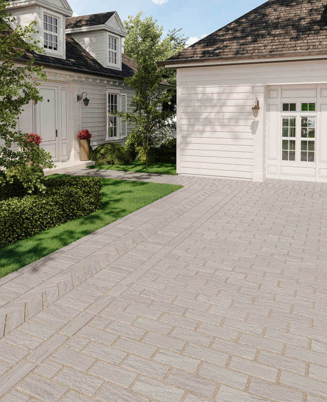 Brick pavers Mika pavés Primer Techo Bloc Series2023 06 Mika driveway W E B