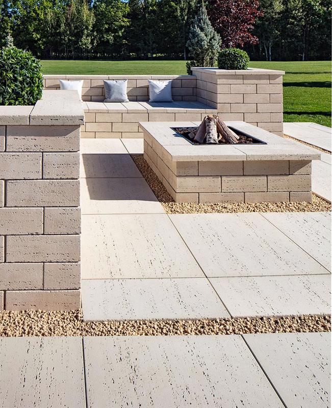 Patio paver slabs Travertina Raw dalle de patio 01062 05 365 V2