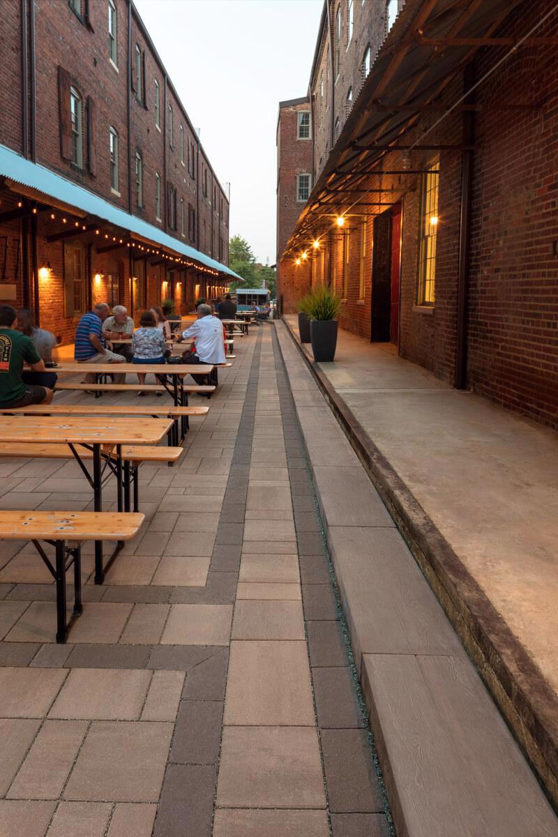 Techo bloc case study commercial paver brown ballad brewing img 3