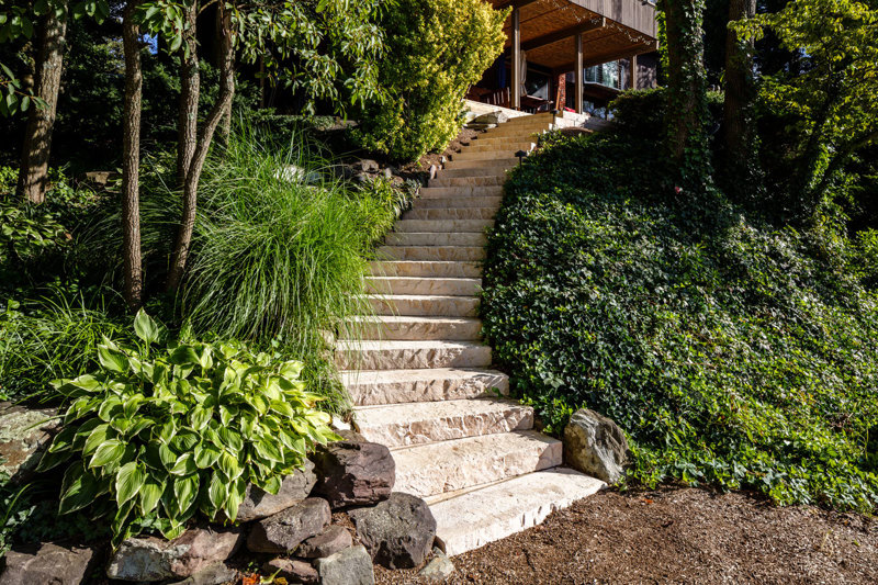 Commercial outdoor steps and stairs Rocka step marches exterieurs A00425 05 017