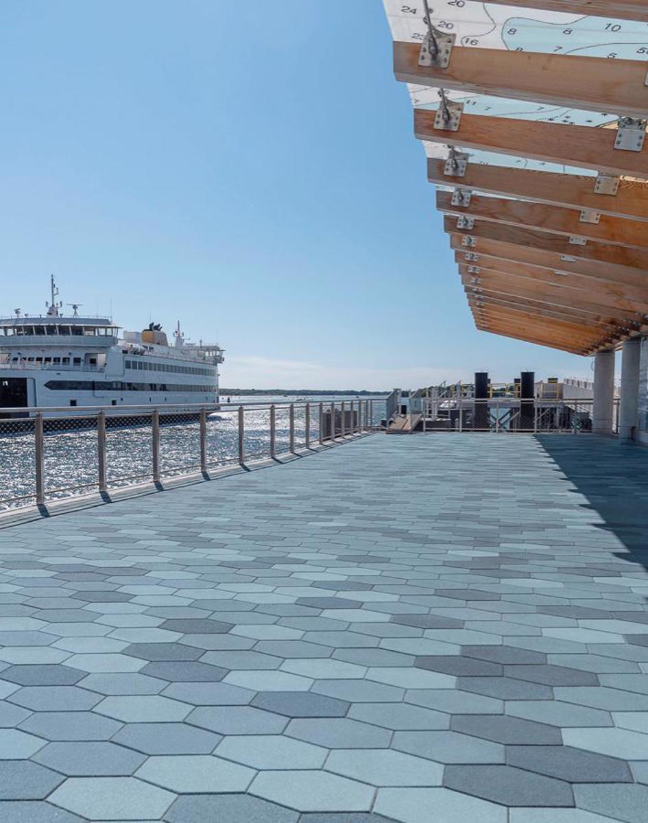 Techo bloc case study commercial hexa paver blue custom marthas vineyard main page img1