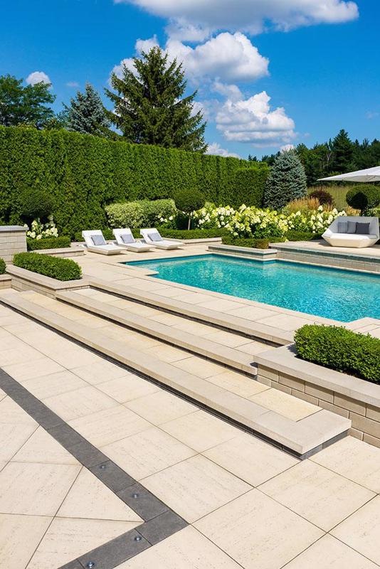 Modern wall caps and pool coping Raffinato Cap couronnement et contour de piscine moderne 2019 C A027 7857 F