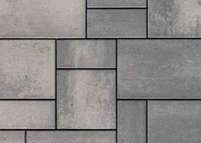 Blu 80 Smooth by Techo-Bloc shown from above, with a smooth finish and straight joint lines.