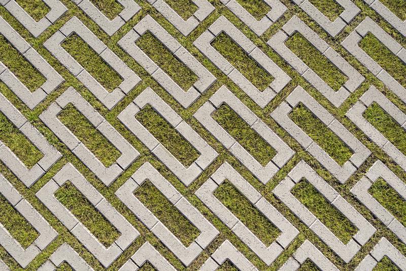 Commercial grass pavers Aquastorm pavés alvéolé perméable 2021 C A093 Techo Bloc R A P03177