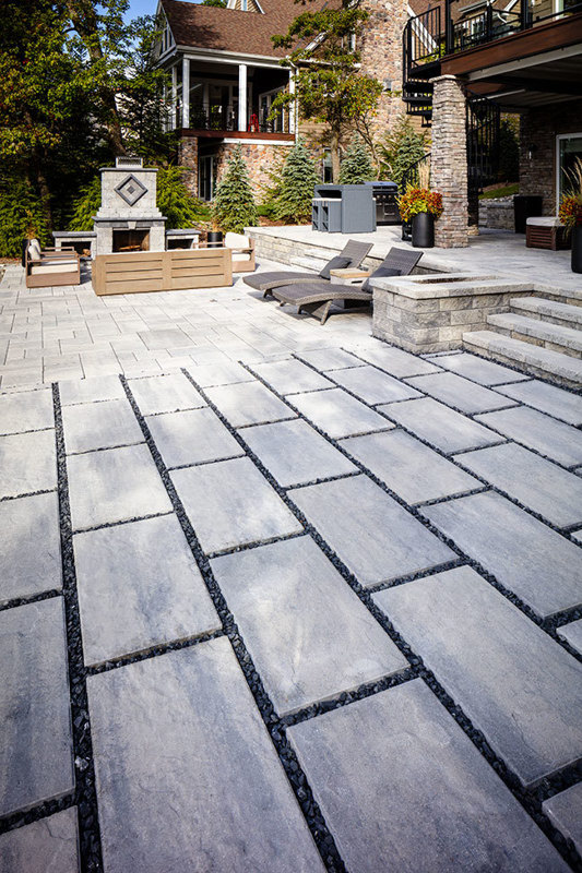 Patio paver slabs Blu Grande Slate dalle de patio A00430 05 035 I I